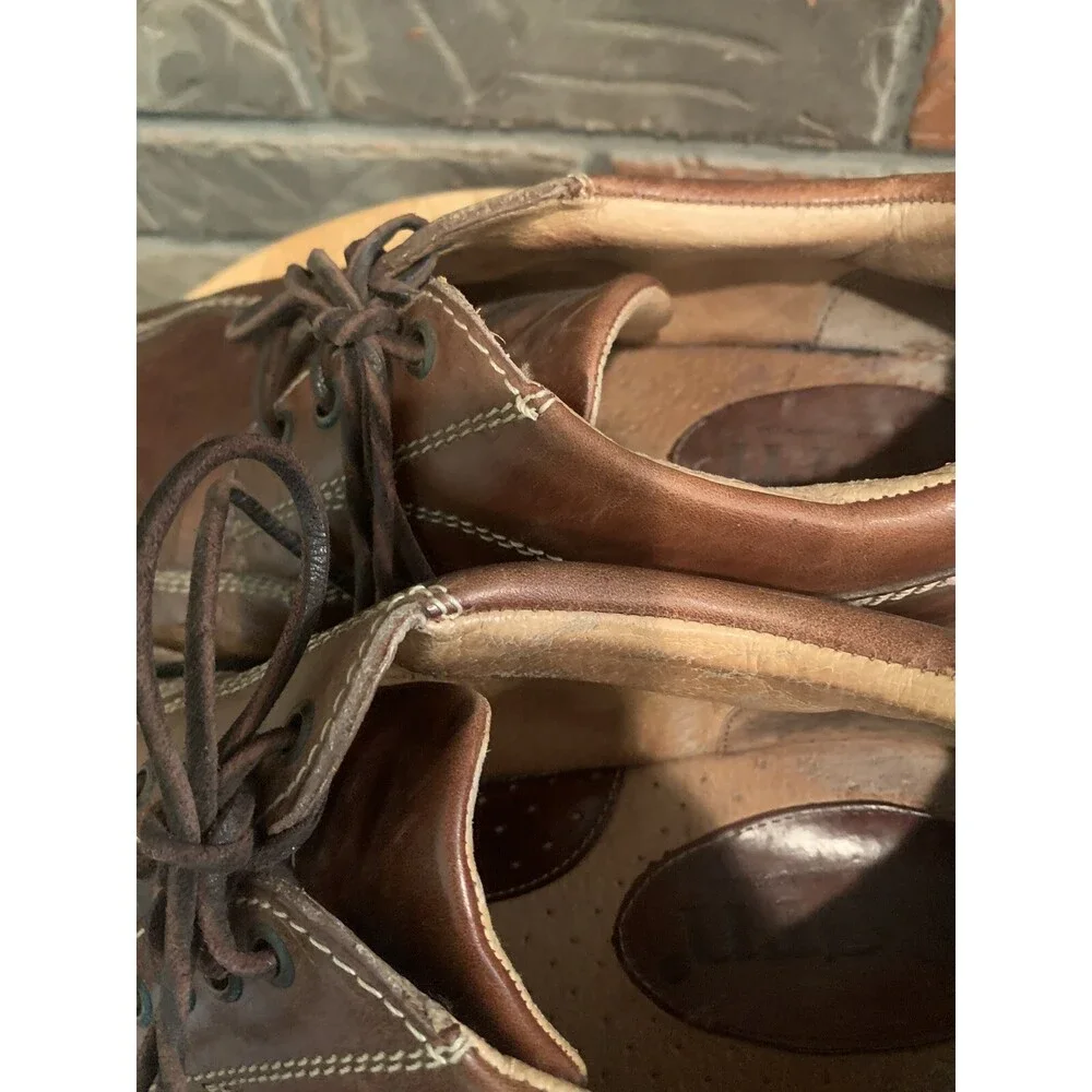 Born Men’s Brown Leather Lace Up Oxfords Size 11M